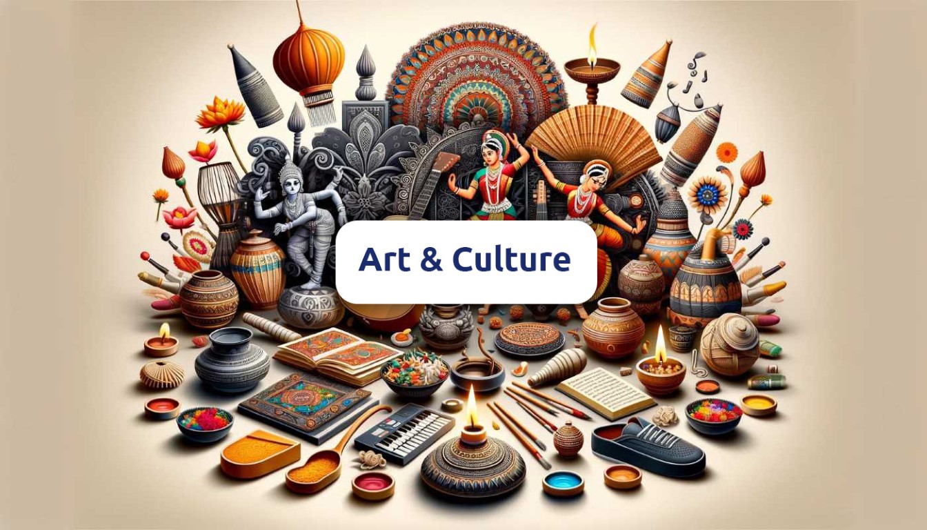 USPC Gyan Ganga: Indian Art and Culture for Prelims & Mains (40+ Mock Tests, 3K Practice Questions, 2 Books & 23+ Video Lectures)