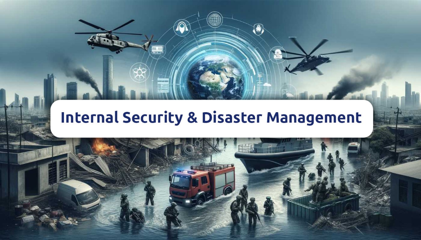 USPC Gyan Ganga: Internal Security and Disaster Management for Mains (40+ Mock Tests, 3K Practice Questions, 2 Books & 22+ Video Lectures)